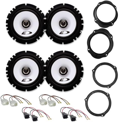 Alpine SXE-1725S 2-Wege Koaxial Lautsprecher System Einbauset für Ford Focus 2 sowie C-Max und Kuga vordere und hintere Türen
