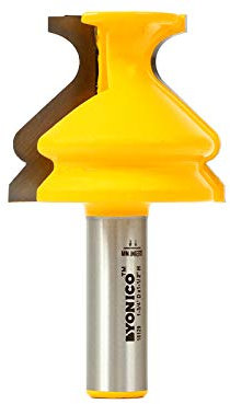 Yonico 16129 1-1/2-Inch Base Cap Molding Router Bit 1/2-Inch Shank