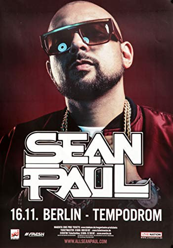 Sean Paul - Full Frequency, Berlin 2017 » Konzertplakat/Premium Poster | Live Konzert Veranstaltung | DIN A1 «