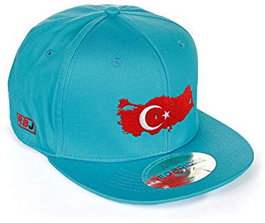 Red Bridge Unisex Snapback Caps Kappe Baseball-Cap Mütze Bestickt Länder Türkei - Türkis