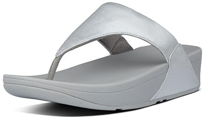 FITFLOP - LULU LEATHER TOE POST - SILVER - Women - 4