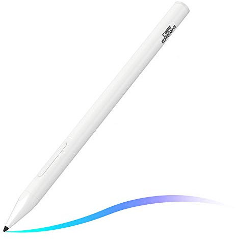 KSW KINGDO Palm Rejection Stift kompatibel für iPad Pro (3rd Gen,11 Inch and 12.9 Inch), iPad (6th Gen,10.2-Inch), iPad Air (3rd Gen) and iPad Mini (5th Gen) (Weiß)
