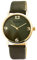 Akzent Exclusive Damen - Uhr Lederimitat Armbanduhr Dornschließe Analog Quarz 1900231 (Dunkelgrün)