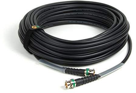 Emelec VíasCom EQ3006N/0100-10,0 m Connessione Video 4K-UHD 12G-SDI (0,80/3,75/6,00) con BNC 4K-UHD - Driver Unifilare - Colore Nero - PVC flessibile