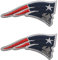 2 x New England Patriots bestickte NFL Patch Hook and Loop Fasteners Backing Patches Badge Emblem Sign Applique Tactical Military Moral Patch 7 x 3,5 cm