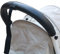 Housse de poignée en cuir compatible avec Babyzen Yoyo 2, accessoires de poussette, housse de protection en polyuréthane pour Yoyo + accoudoir (sans dragonne) (noir)
