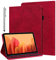 GLANDOTU Tablet Case for Apple iPad Air 3 (2019 Model 3rd generation 10.5 Inch) and iPad Pro 10.5 (2017) - (Auto Sleep/Wake) Embossed Flip PU Leather Cover Case with fold Stand Protection - Red