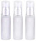 3 Pcs 30ml Refillable Matte Glass Pump Bottles Travel Size Cosmetic Containers for Lotion Cream Serum Toiletries Leakproof Mini Dispenser Bottles