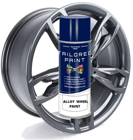 For BMW Ferric Grey Metallic A80 Alloy Wheel Aerosol Spray Paint Chip Curb Scratch Repair Kit (Aerosol Spray Paint, Lacquer Primer)