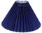 Lurrose Plissee Lampenschirm E27 Stoff DIY Falten Plissee Stoffschirm Lampenabdeckung für Tischlampe Wandlampe Stehlampe Wandleuchte Pendelleuchte Kerze Kronleuchter Deckenleuchte Blau