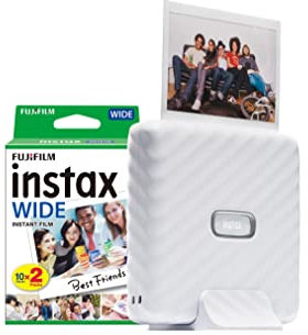 Fujifilm Instax Link Wide Printer & 20 Shots - Ash White