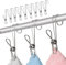 Confezione da 12 mollette in acciaio inox 304, a coda lunga, con ganci, universali, per cucina, bagno, ufficio