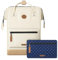 CABAIA - Sac à Dos Adventurer Cape Town - Mini 10L - Déperlant - Compartiment Ordinateur Portable 10,5-2 Poches - Certifié Vegan - Sac Voyage, Affaires, École pour Homme et Femme - Crème