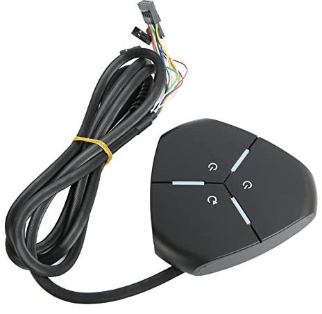 Yunseity PC Power Button, Desktop PC Computer Power Switch, PC Remote Start Dual Power Computer Case Motherboard Switch and Reset Button 2 USB