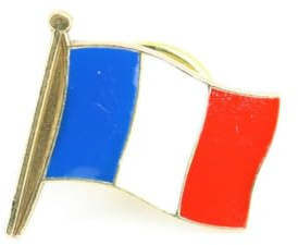 Pin's Drapeau Français - France - Tony Et Paul, Made In France à Saumur FABRIQUE EN FRANCE par un maitre médailleur
