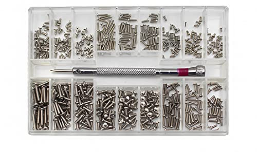 500 Pièces Kit de vis pour Ordinateur Portable Universel et Disque Dur M.2 SSD, M2 M3 M2.5, Micro Vis de Réparation, Vis pour Lunettes, vis pour ordinateur, micro visserie pour Ordinateur Portable