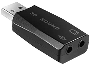 ekon USB-A 2 AUX Splitter Splitter 2 x 3,5 mm Klinkenstecker für Kopfhörer, Kabel-Kopfhörer, Mikrofon, PC, Laptop, Lautsprecher
