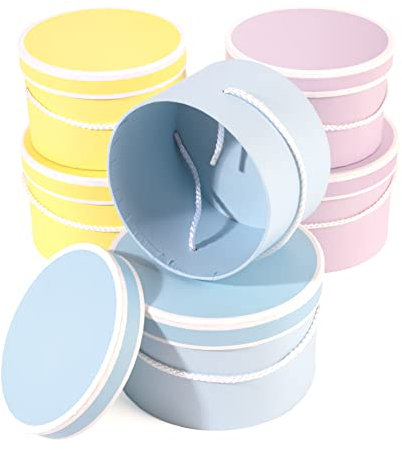 ROSEMARIE SCHULZ Heidelberg Box 2er Set Geschenk Deko rund in Pastell (Blau Pastell)