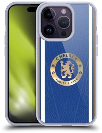 Head Case Designs Funda de gel suave con licencia oficial del Chelsea Football Club Home 2023/24 compatible con Apple iPhone 14 Pro