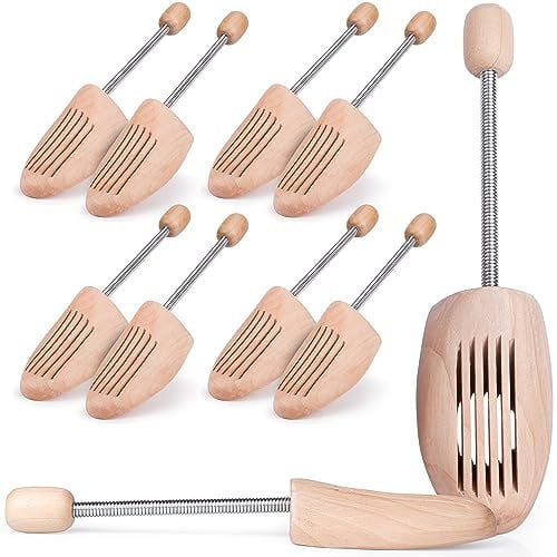 SULPO 5 Pairs - Shoe Tree -Wooden Shoe Trees - Boot Stretchers - Shoe Stretcher - boot shaper - boot stretcher - shoe shaper - shoe shape holder - wooden shoe stretcher - moisture absorption