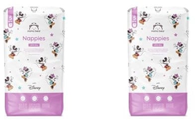 Amazon-Marke: Mama Bear Disney Ultra Dry Windeln Größe 5 (10-16 kg), Weiß, 76 Stück (1-er Pack) (Packung mit 2)