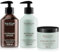 Jean & Len set de cuidado capilar Romero & Jengibre para cabello seco y apagado, champú hidratante, acondicionador y tratamiento capilar, sin parabenos ni siliconas, 2x300 ml + 1x200 ml