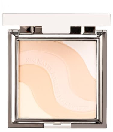 KARLOR 5-IN-1 - Polvere di fissaggio compatta, opacizzante, per correzione del colore, per il viso, per il trucco, compatta, leggera, per riparazioni, fissaggio con specchio (02#, 5 in 1)
