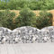 Somanki Gabione mit Hochbogen, Gabionenkörbe, Gabionen Hochbeet, Steinkorb, Gabionengitter, Drahtkorb Für Pflanzen, Kräuterspirale Für Garten, 150x50x60/80 cm Verzinktes Eisen