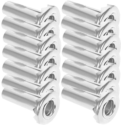 MUCKLILY 20 Stück Metall Hülseneinsätze Für Möbelrollen Rollensockel Aus Eisen Mit Spitzen Zähnen Rostfest Abriebfest Für Holzbefestigung