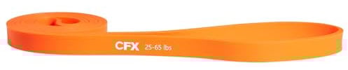 CFX Fitnessbänder Resistance Bands,Widerstandsbänder,Trainingsanleitung, Widerstandsbänder für Fitness/Stretching/Yoga/Krafttraining (Orange (11,3–29,4 kg))