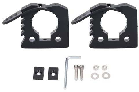 1 Pair of Quick Release Rubber Clamp Mounting Bracket Shovel Holder Rubber Clamp Tube Tool Grip Quick Release Clamp Mount Black Roof Rack Mount for Trucks UTV ATV Offroad Indoor