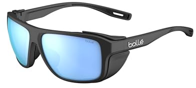 Bollé PATHFINDER Black Matte - Sky Blue Polarized - Sonnenbrillen - Größe M - Erwachsener