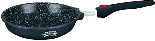 HAUSSMANN heritage-Poêles à Crêpière 28 cm - Manche Amovible - Fonte d'Aluminium - Revêtement type pierre - Tous feux dont induction - Sans PFOA (Poêle 32cm)