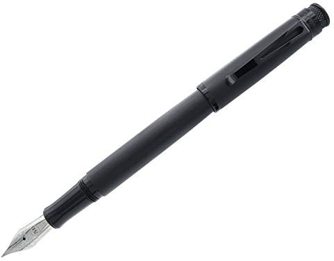Retro 51 Tornado Fountain Pen, Matte Black Stealth, 1.1mm Nib (VRF-1701)