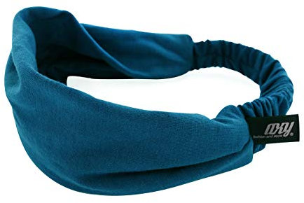 axy Haarband Yoga Stirnband Headband Hairband Wunderschön Damen Haarschmuck Sport Stirnbänder HB4 (Petrolblau, Extra breit)
