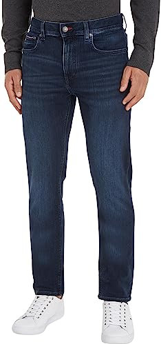 Tommy Hilfiger Jean Homme Core Slim Bleecker Stretch, Bleu (Iowa Blueblack), 38W / 32L