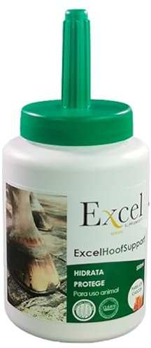Excel Supplements Hoof Support 0,5L - Grasa para Cascos | Caballos | Aceite de Camelina | Omegas 3 y 6 | Previene agrietamiento | Hidrata, Protege y Regenera | Barrera antibacteriana