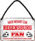 schilderkreis24 - Blechschilder HIER WOHNT EIN Regensburg Fan Hängeschild für Fußball Begeisterte Deko Artikel Schild Geschenkidee 18x12 cm