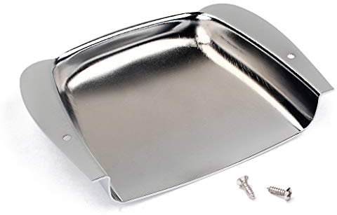 Alnicov Bass Bridge Plate Cover Set for Bass Electric Guitar - Chrome