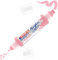 edding 5400 Acryl 3D Double Liner - rosa - 1 Acrylfarbe Tube - Doppel-Spitze 2-3,5-10 mm - Acryl Farben zum Malen auf Leinwand, Malpapier und Holz - Acrylstifte wasserfest in Künstlerqualität