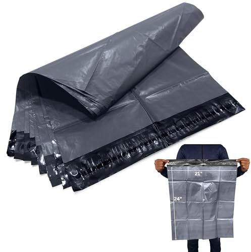 Gro脽e graue aschen 53,3 x 61 cm asche 533 x 610 mm Poly-taschen (10 St眉ck)