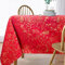 Viste tu hogar Tischdecke Weihnachten Goldfaden, speziell für Weihnachtsdekoration und Familientreffen usw., modernes und Elegantes Design, Rot Weihnachten, 140x300cm