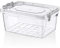 Rectangular Clear Plastic Storage Box Ideal for Kitchen Food Flour Biscuits Storage Container Meal Carrier Clip Lock (5 Litre)
