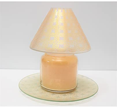 Ensemble d'abat-jour+ plaque en verre modèle Tokyo accessoire pour bougies