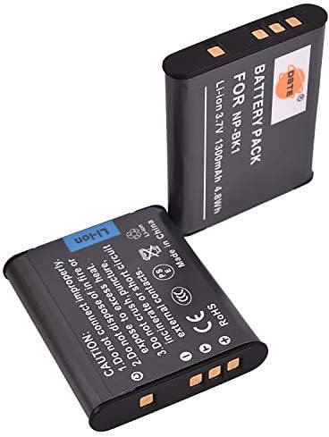 DSTE Electron NP-BK1 Rechargeable Li-ion Battery (2-pack) Compatible with Sony DSC-S750 DSC-S780 DSC-S850 DSC-S950 DSC-S980 DSC-W180 DSC-W190 DSC-W370
