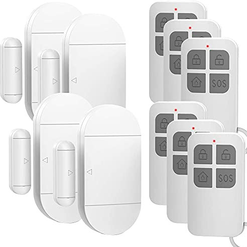 Fensteralarm, eMylo Intelligent Einbruchschutz Türalarm mit 120dB Signalton, Drahtlose Home Security Alarmanlage für Türen, Fenster und Schränke, Wohnungen und Büro(4 Stück)