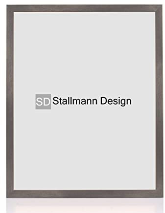 Stallmann Design Bilderrahmen 'Galeria53' | Größe: 80x100cm | Farbe: Stahl | 20mm schmale Rahmenleiste