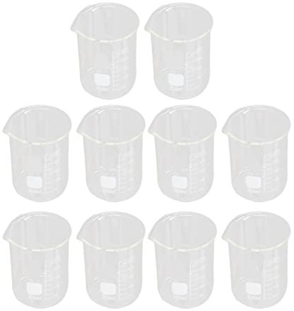 10 Stück 250 Ml Messbecher Wissenschaftliches Glasbecher Set, Laborbecher für Laborprojekte Messbecher