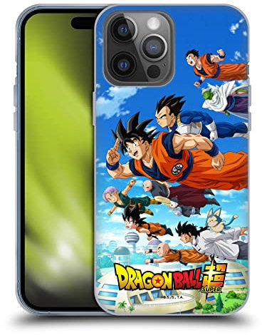 Head Case Designs Officially Licensed Dragon Ball Super Group Universe Survival Arc Gel Case [Military Grade Protection] Compatible with Apple iPhone 14 Pro Max and Compatible with MagSafe