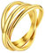 Supcare Eheringe Damen 3er Ringe Engagement Ring Edelstahl Gold beweglicher Ring Rolling Fingerring Trinity Ring Dreier Ring Anxiety Relief Ring vergoldete Wickelring Modeschmuck für Geburtstag